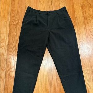 Zara Black Chinos Classic Straight Leg